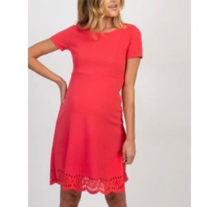 Pink blush maternity dress!